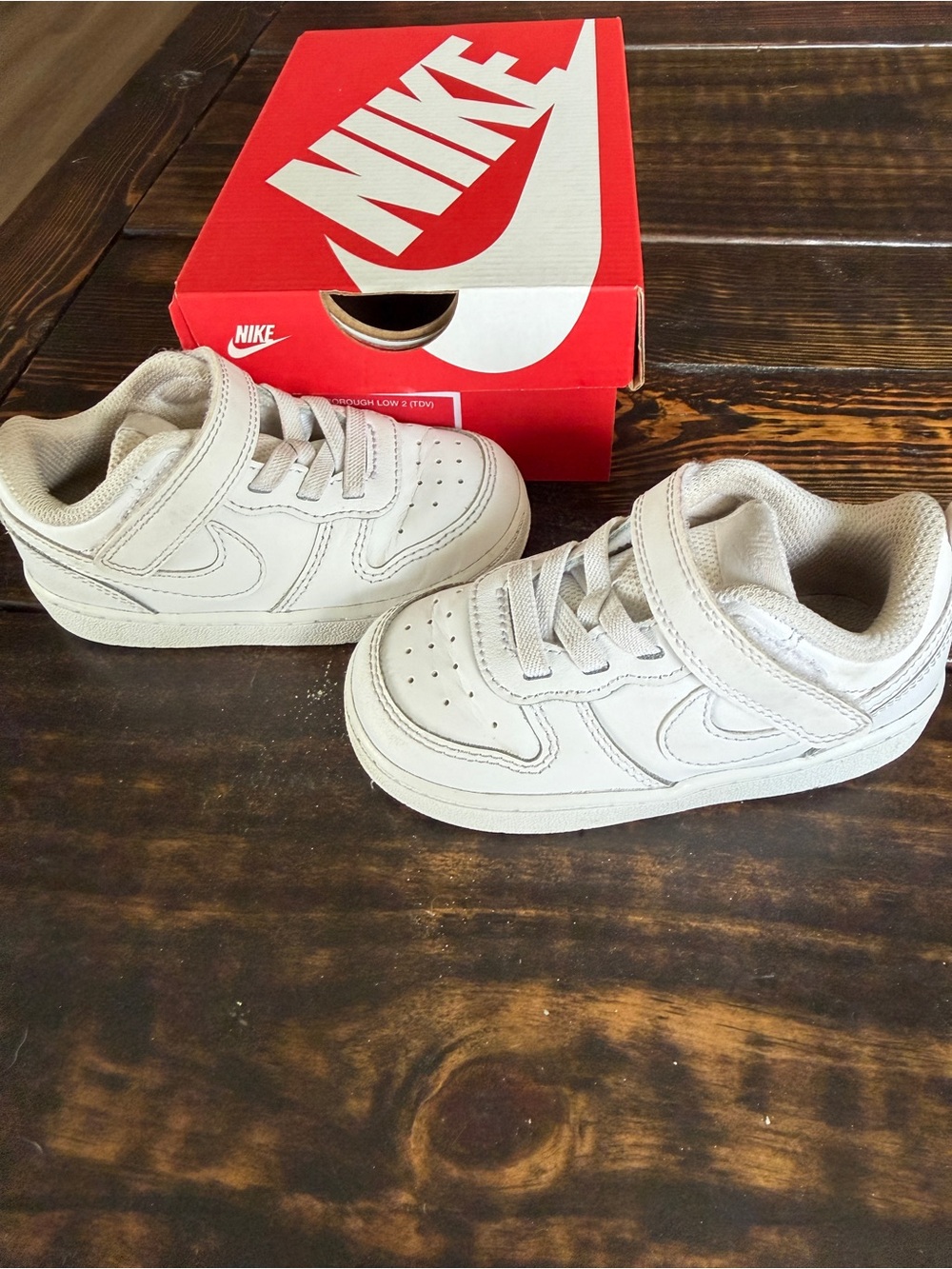 Nike Kids Cream Velcro Sneakers